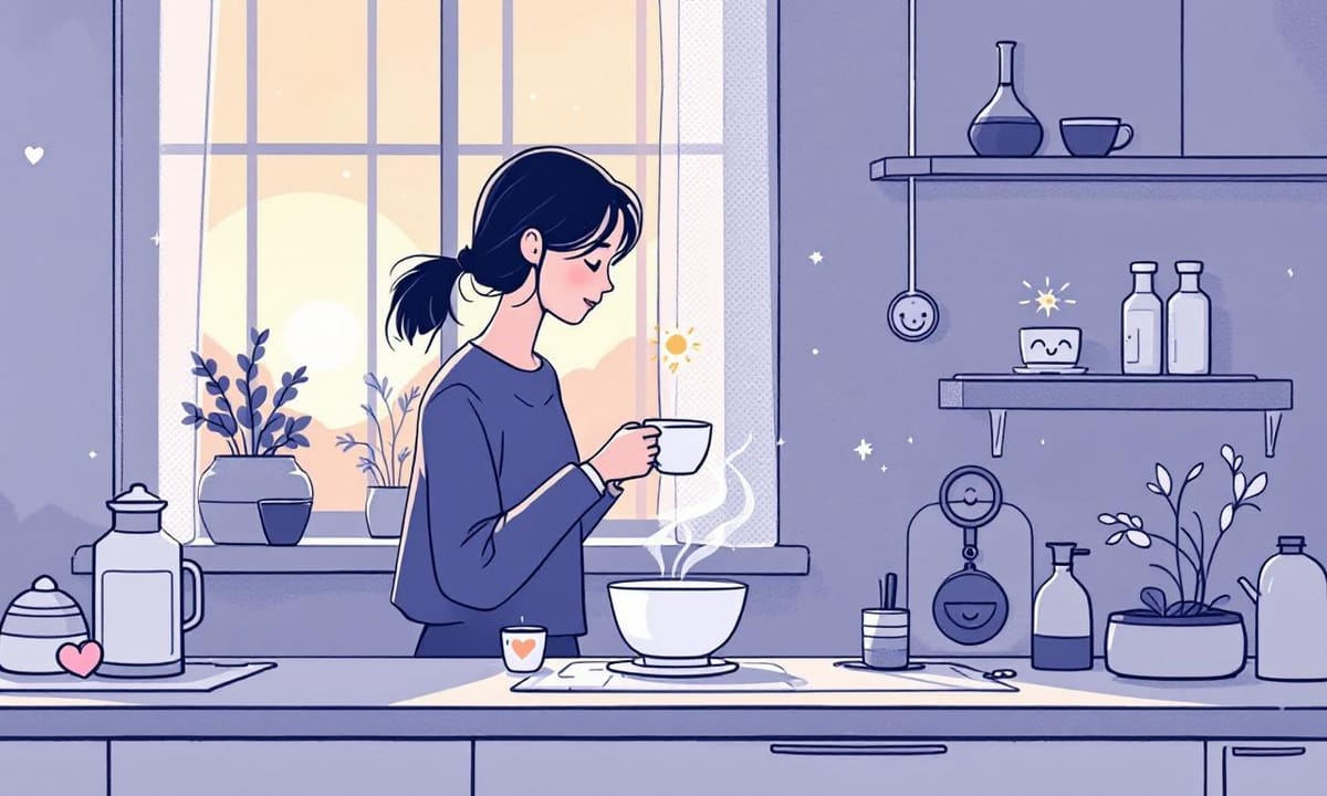 早晨的儀式感:一碗熱騰騰的滴雞精帶來的安慰。