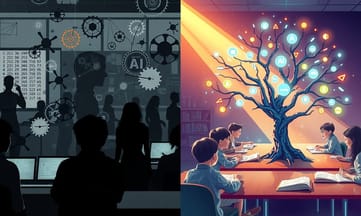 比較不同師生對於課堂使用AI的想法