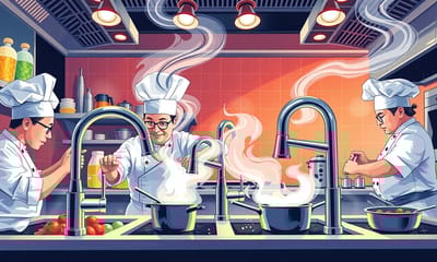 為什麼廚師都選這種不鏽鋼水龍頭？專業廚房的選擇邏輯