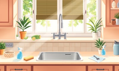 上嵌式花崗岩水槽清潔指南：3招保持廚房如新