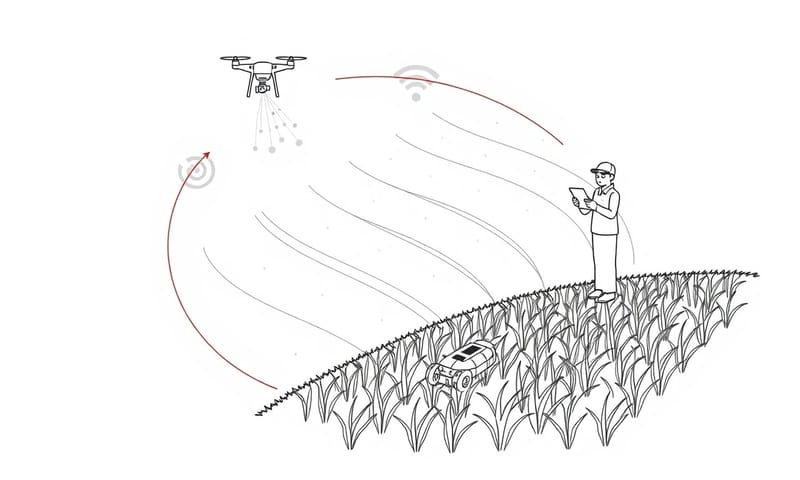 図2：スマート農業のデータ活用の流れ（概念）