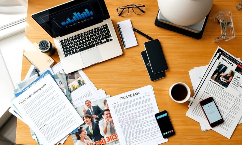 広報担当者のデスク：情報収集と発信の司令塔