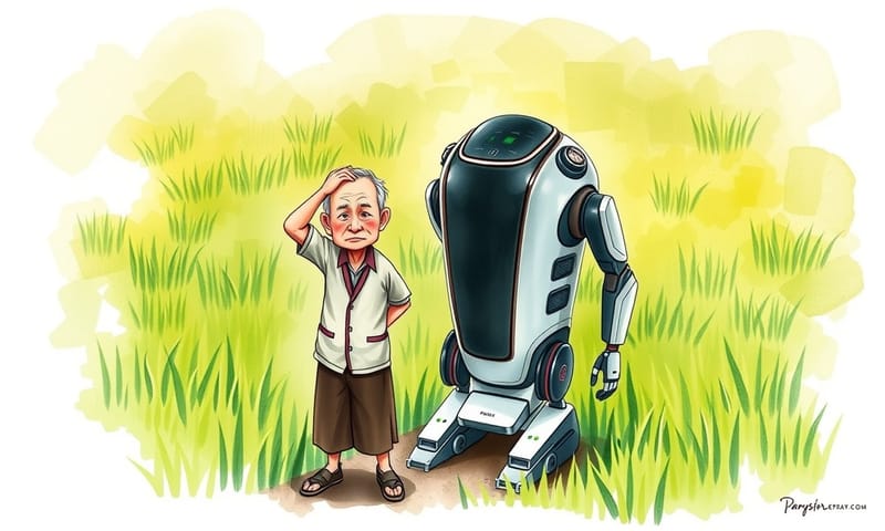 スマート農業の課題を表現したイラスト