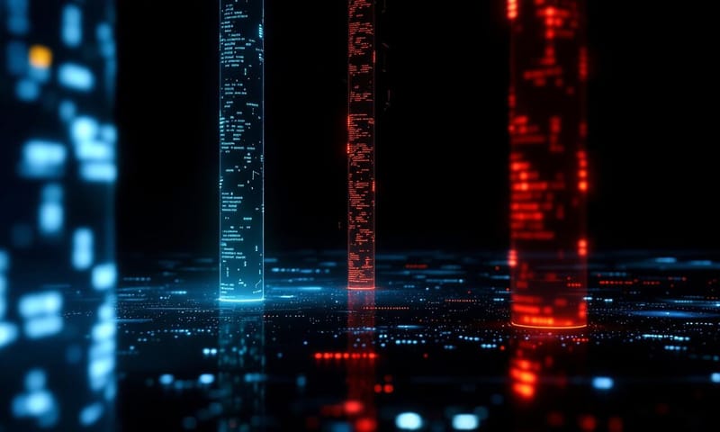 データのサイロ化：繋がらないデジタルシャドウのイメージ