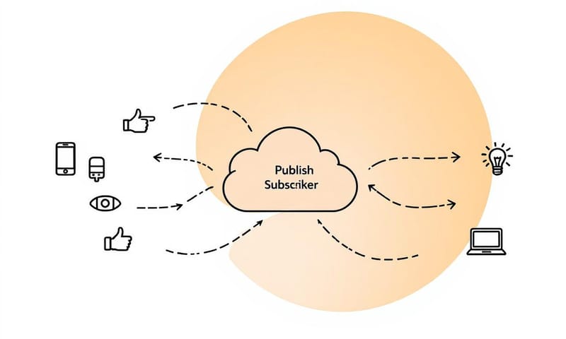Publish/Subscribeモデルの概念図