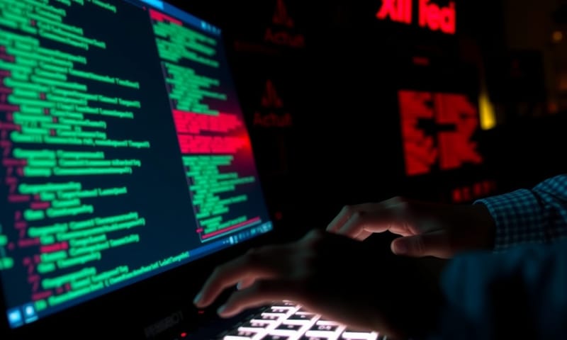 暴走を止めるため、エンジニアが「キルスイッチ」コードを打ち込む様子