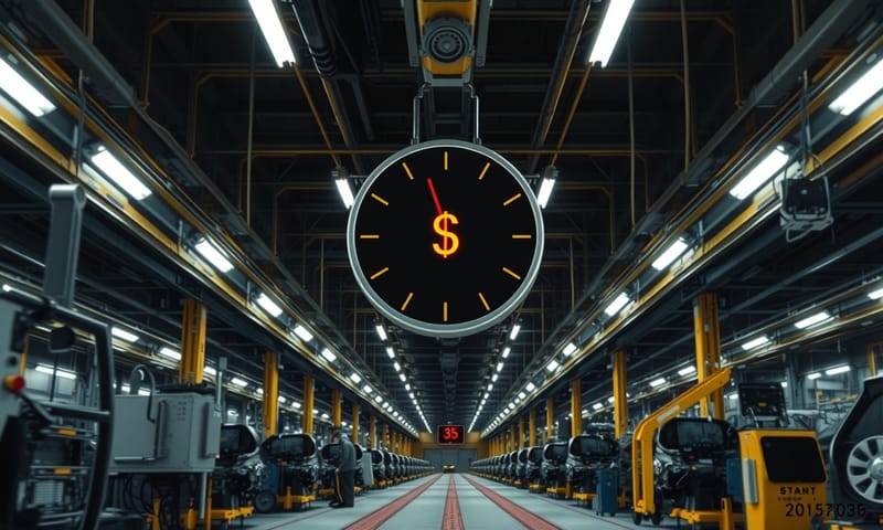 止まった生産ライン、流れ続けるコスト