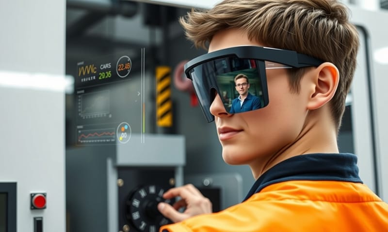 ARグラス越しの指示で、新人でもベテランの動きを