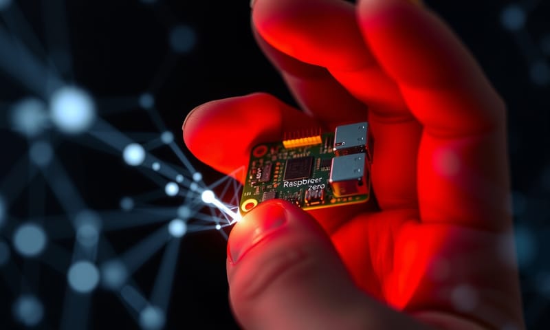 AIの未来を示唆する、手のひらの上の小型コンピュータ