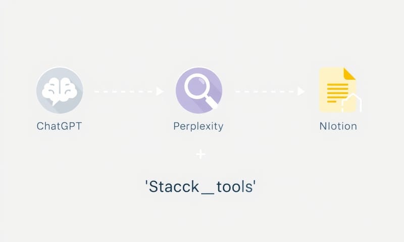 複数のAIツールを連携させるワークフローのイメージ