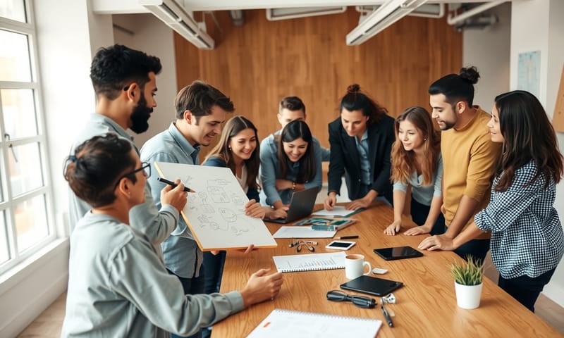 協同組合のメンバーが活発に議論している様子