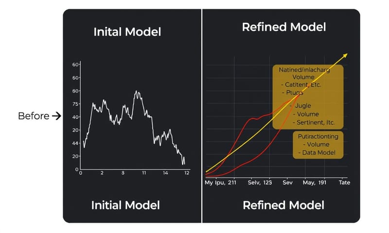 予測モデルの改善イメージ図