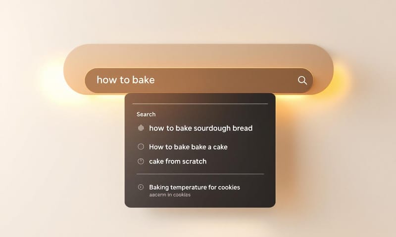 ユーザーの入力を先読みする検索候補のイメージ