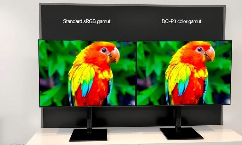 ディスプレイの色再現性の比較