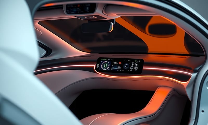 将来の応用例：曲面にフィットするディスプレイ