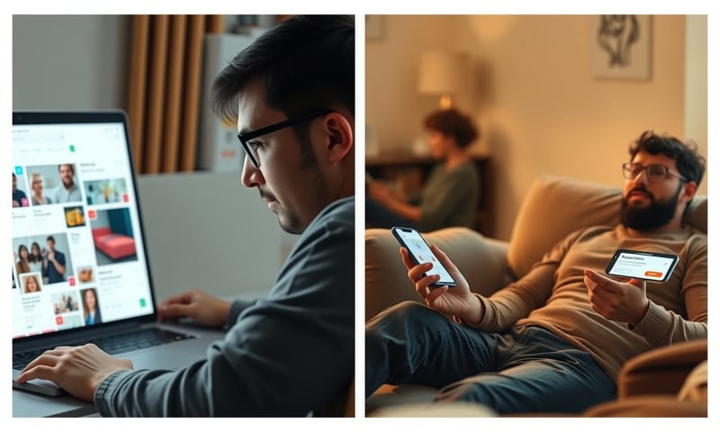 従来のECサイト(左)とゼロUIが実現した未来の体験(右)の対比