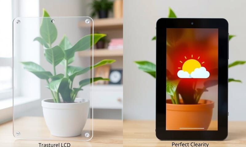 透明ディスプレイの透過率と視認性の違いを比較