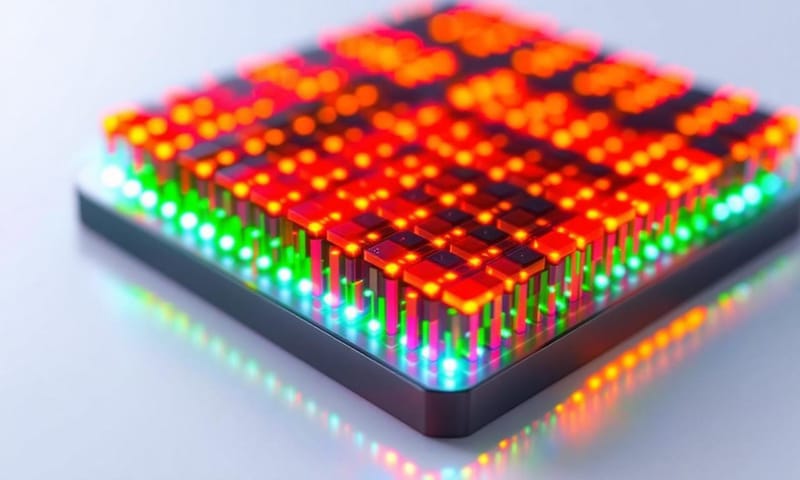 マイクロLEDのピクセル構造のイメージ