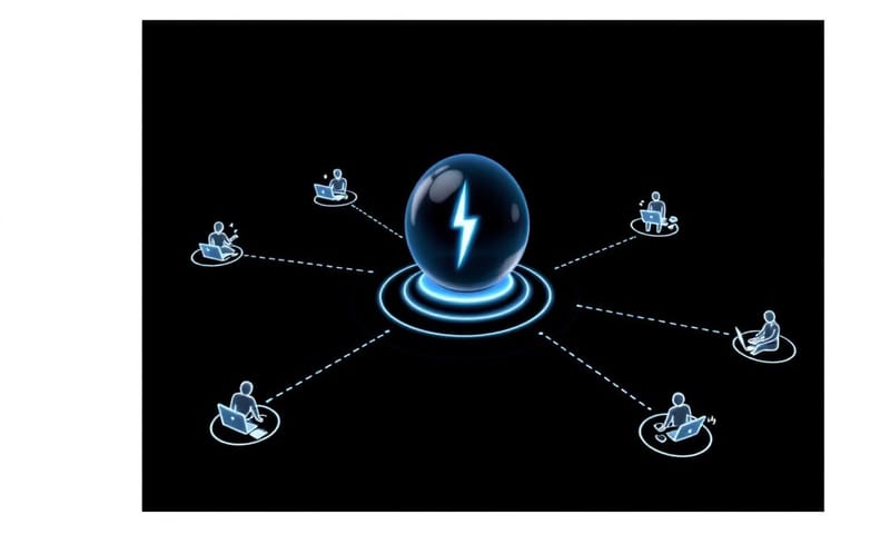 Agent Lightningの「先生」と「生徒」の役割分担のイメージ図