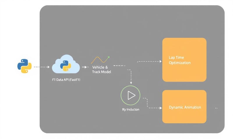 データ取得からアニメーション作成までの概念的な流れ