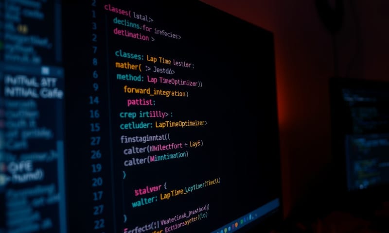 ラップタイムを最適化するPythonコードの一部