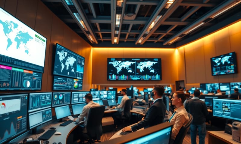 データ分析を行う現代のオペレーションセンター