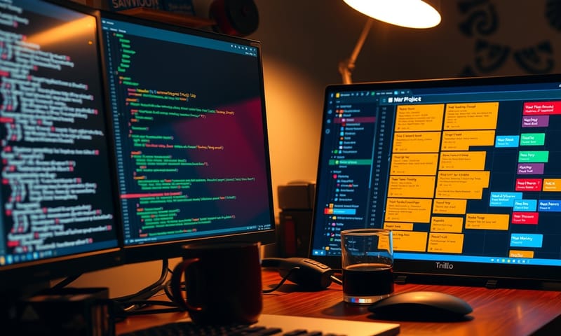 本業の傍ら、夜は自分のプロジェクトを進める