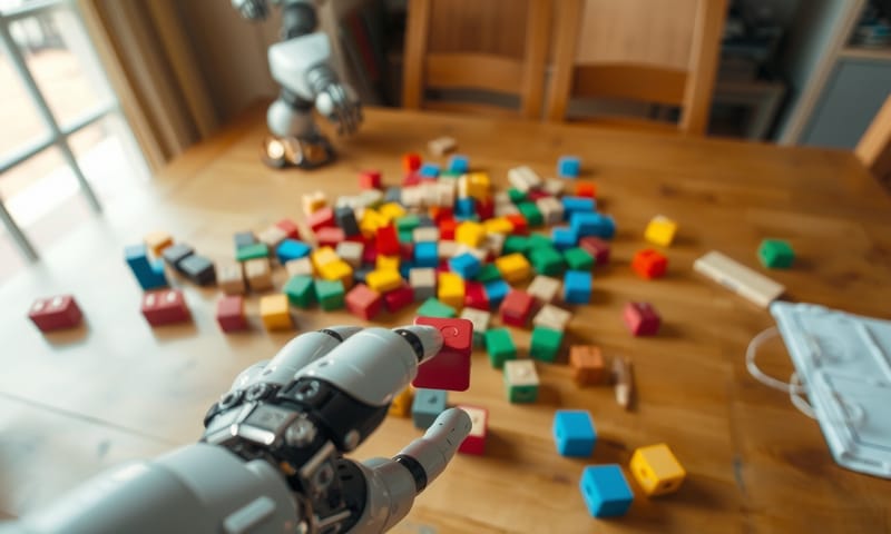 AIが物理世界を学ぶ様子