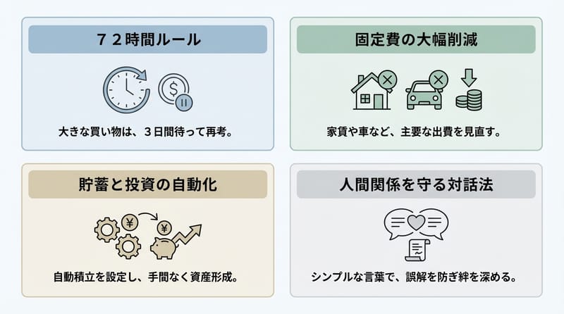 図2：結局ここに戻ってくる、まとめの図