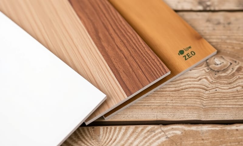 板材選擇，從防潮到甲醛等級都有差。