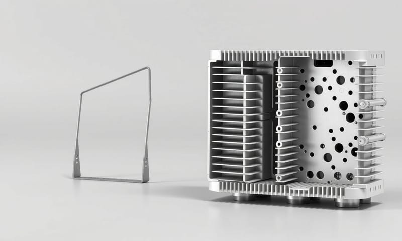 簡單與複雜壓鑄件的對比