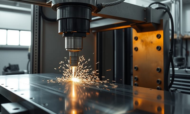 焊接後的骨架在大型五面加工機上進行精度加工