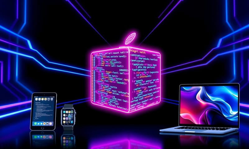 概念示意：一套程式碼，自動適應蘋果全家桶