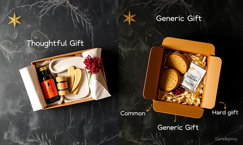 開箱的對比：用心挑選 vs. 通用禮品
