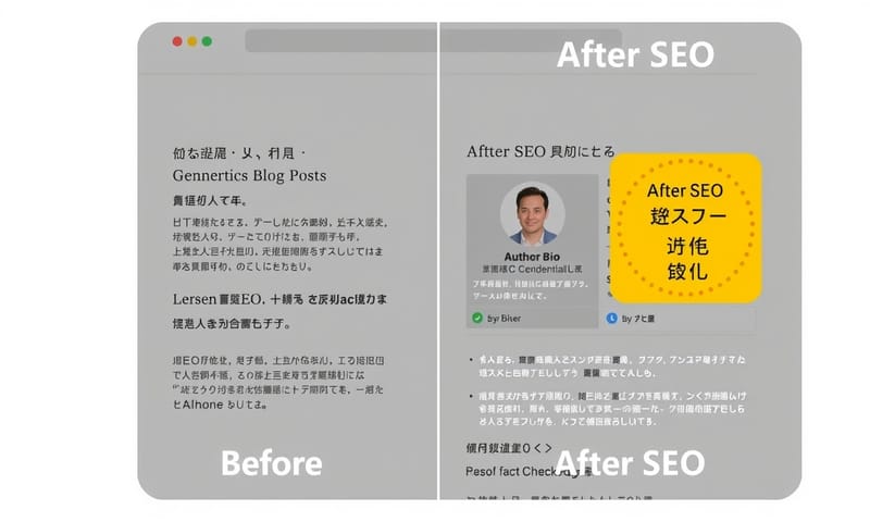 優化前後的頁面信賴感差異