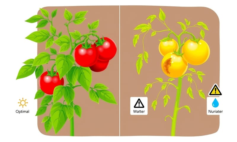 作物健康與否的視覺化對比