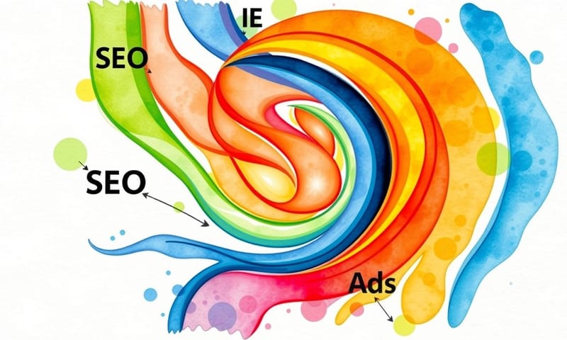 不同行銷管道最終匯流，共同指向品牌核心