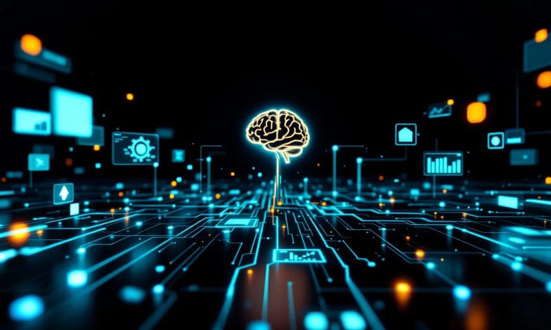 AI 投資助理的資訊處理流程示意