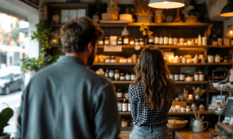 挑禮物前的思考時刻，每個選擇都代表一種心意