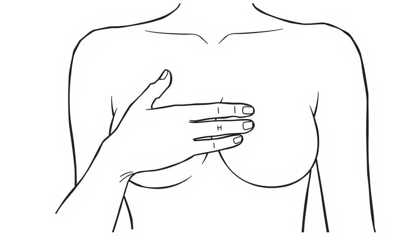 手擠乳的C字型手勢示意