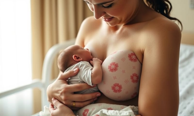 產後初次的母嬰肌膚接觸與哺乳