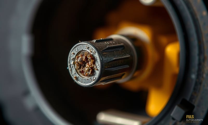 這就是微動磨損的後果，端子表面被磨損氧化，造成接觸不良。