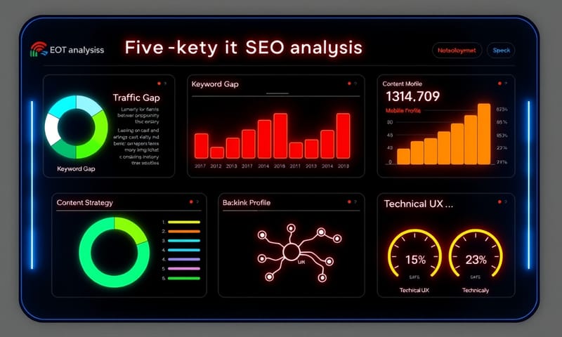 結合五個數據維度的分析儀表板