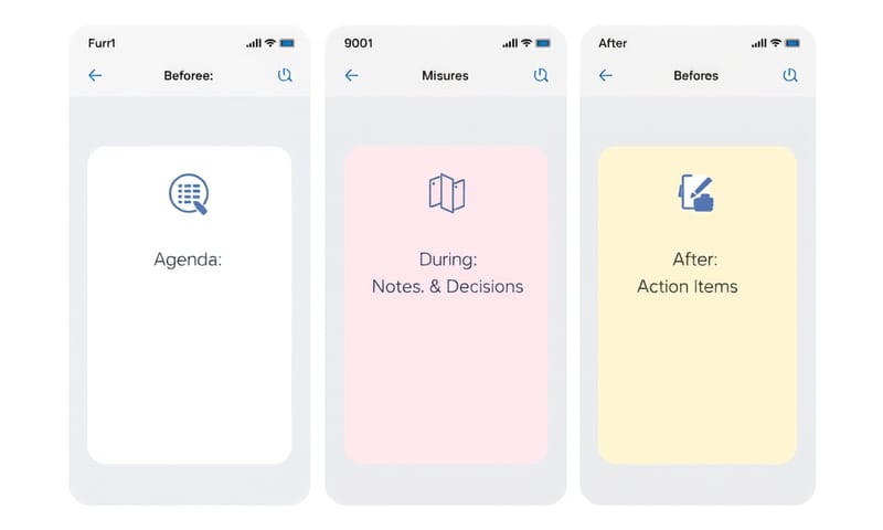 理想的會議流程應涵蓋會前、會中與會後