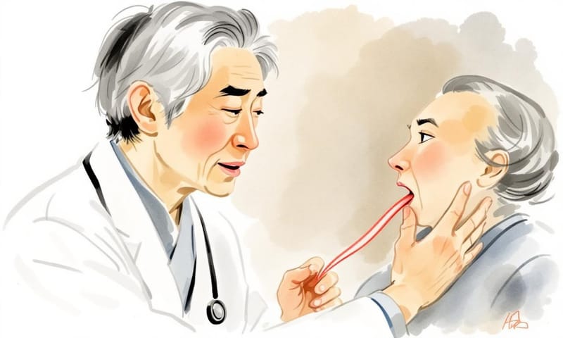 中醫師透過觀察與觸診來收集身體資訊