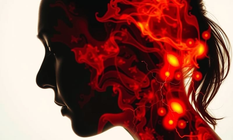 體內濕熱概念圖：中醫認為皮膚是反映身體內部狀態的一面鏡子。