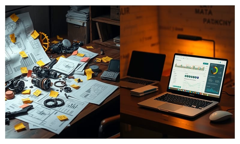 導入 PLM 前後的對比：從混亂到有序