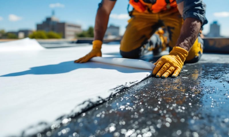 頂樓防水施工流程示意