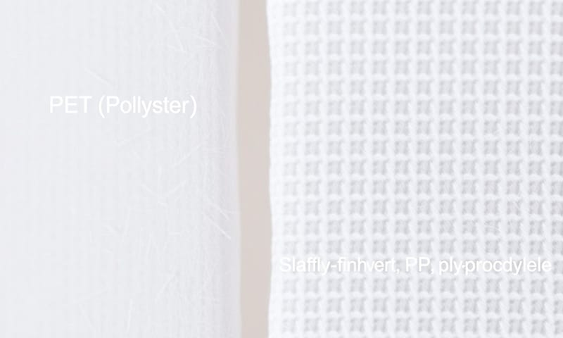 不同材質不織布的質感近拍