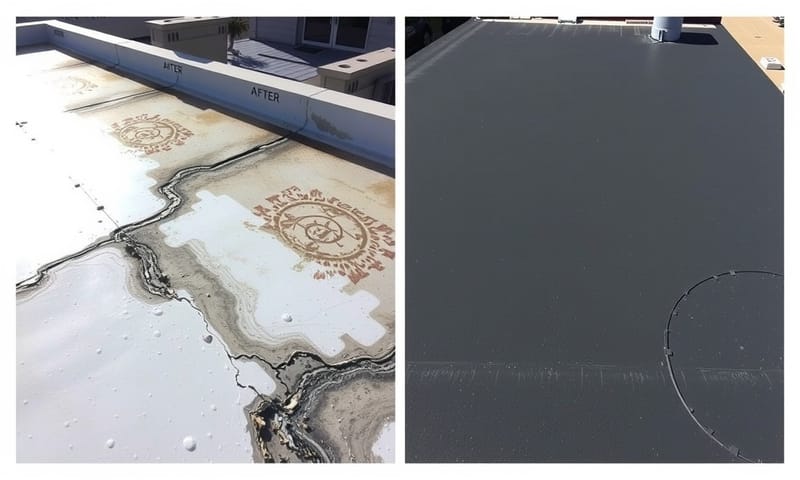 施工不良導致防水層失效的對比